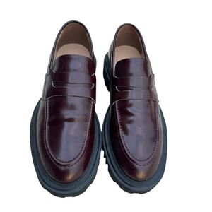 All Saints Lola Lug Penny Loafers Women’s Size 39